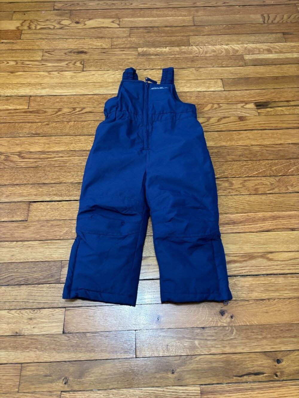 Eddie Bauer Boys Snow Bibs Toddler Size 2T Blue Ski Overalls Pants Insulated